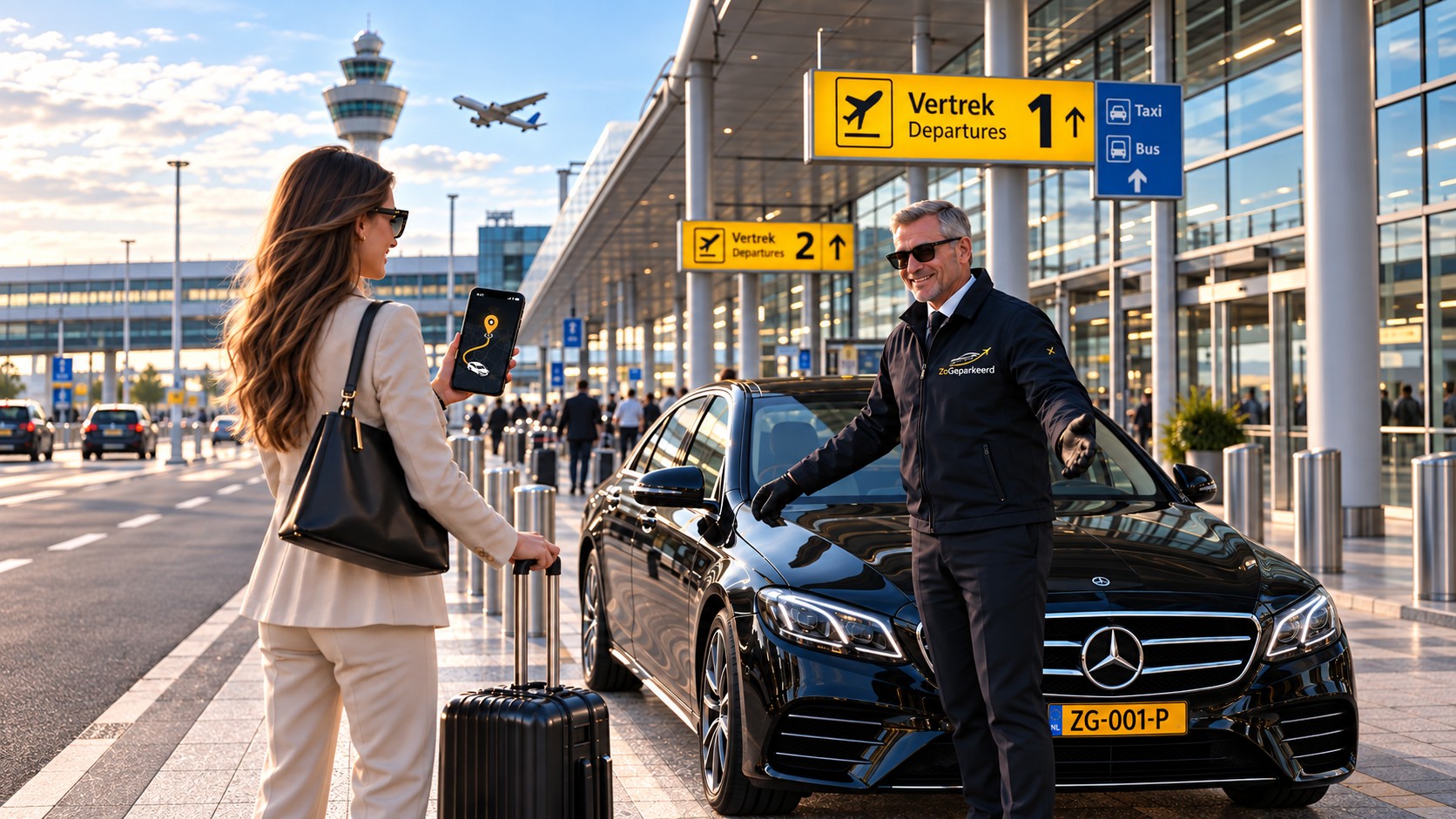 ZoGeparkeerd valet parking ZoGeparkeerd bij vertrekhal 1 Schiphol